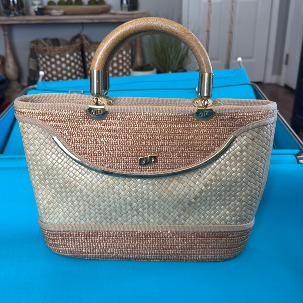 VINTAGE Pier Giorgio straw purse Made in Italy